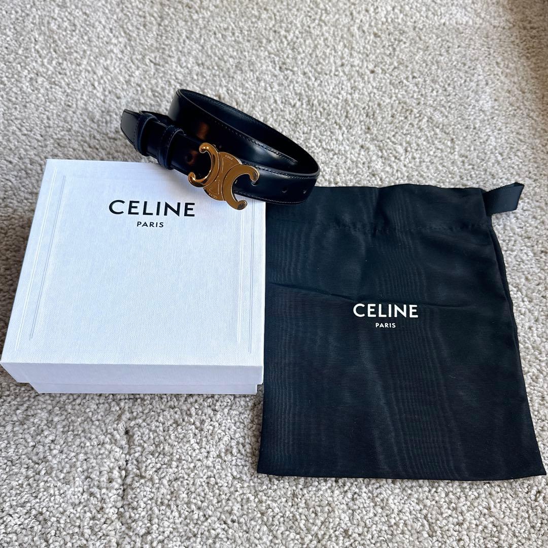 CELINE トリオンフベルト ミディアム 25MM トリヨンレザ