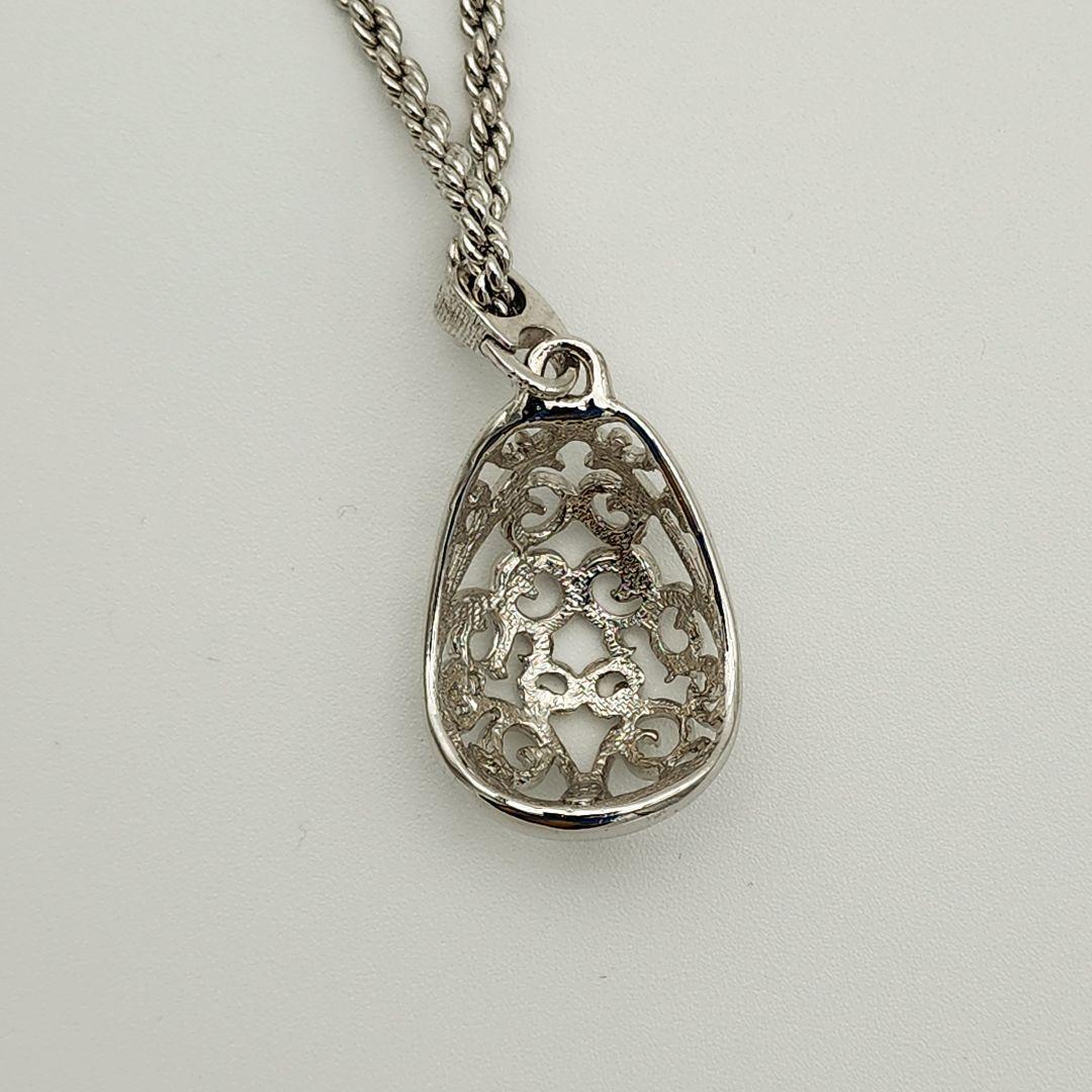 美品 Yves Saint Laurent ネックレス アラベスク シルバー.