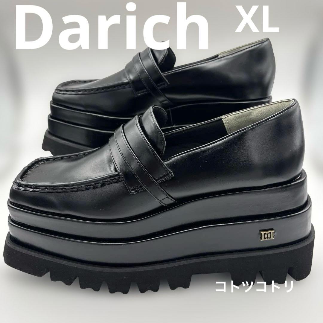 美品 プラットフォームローファー XLサイズ 革靴　Darich