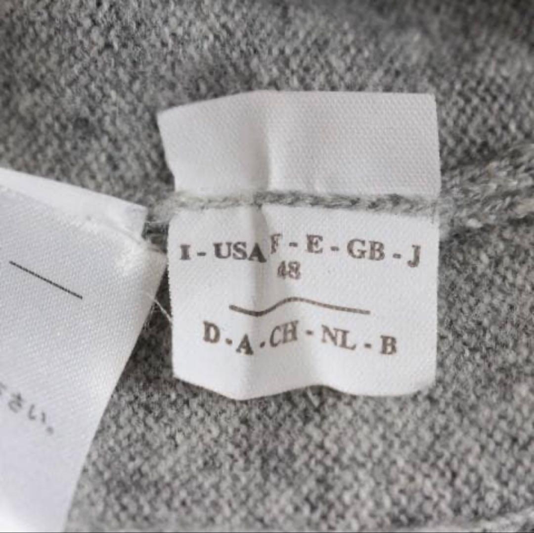 ◇BRUNELLO CUCINELLI グレー 薄手ハーフジップニット カシミヤ