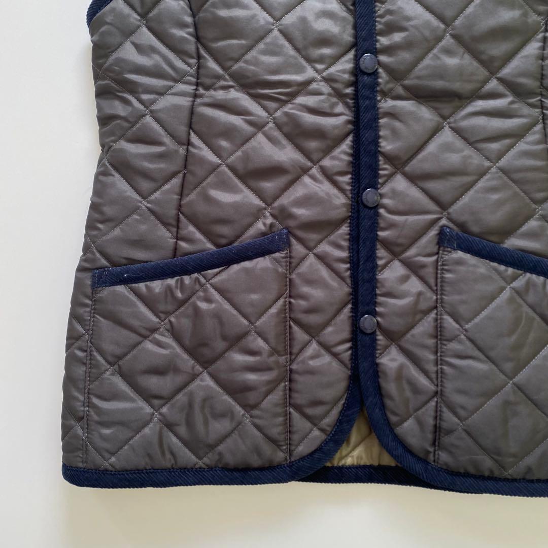 ラベンハム キルティングベスト 36 S グレー　イギリス製
