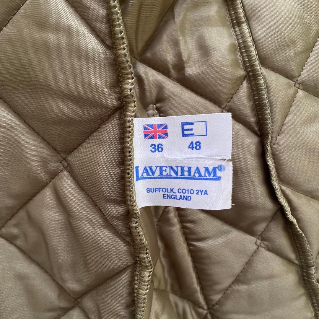ラベンハム キルティングベスト 36 S グレー　イギリス製