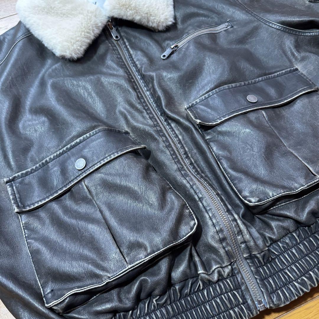 SLY VINTAGE F LEATHER S ブルゾン