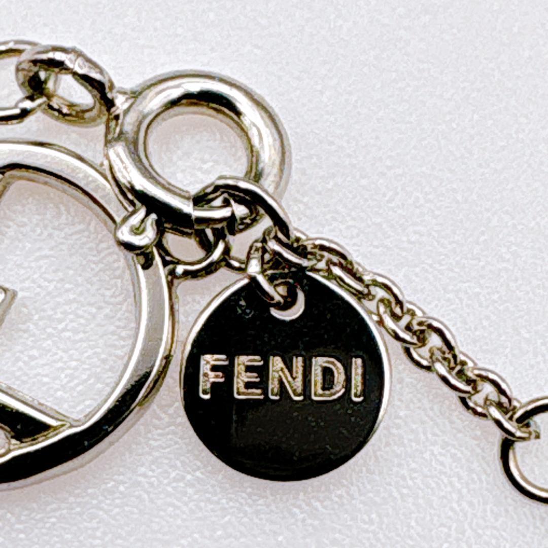 看*R様 【FENDI】エフイズ ロゴチャーム ストーン シルバーネックレス41