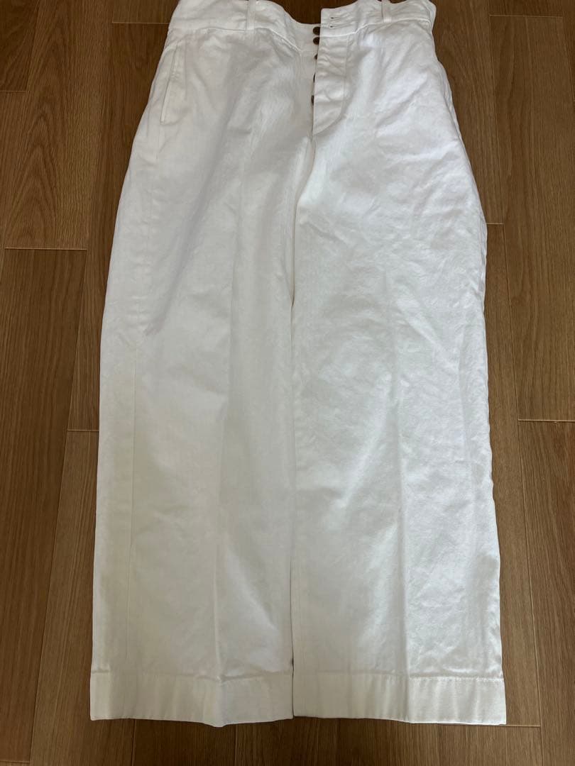 パンツ G&F Co.- HERRINGBONE TROUSER _ WHITE