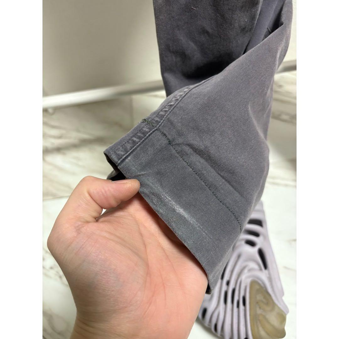 00s Y2K griffin \"ナス紺鬼焼け\" 変型 バッグデザイン パンツ