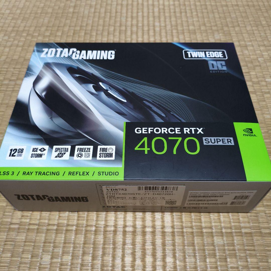 グラフィックボード・グラボ・ビデオカード ZOTAC GAMING GeForce RTX 4070 SUPER