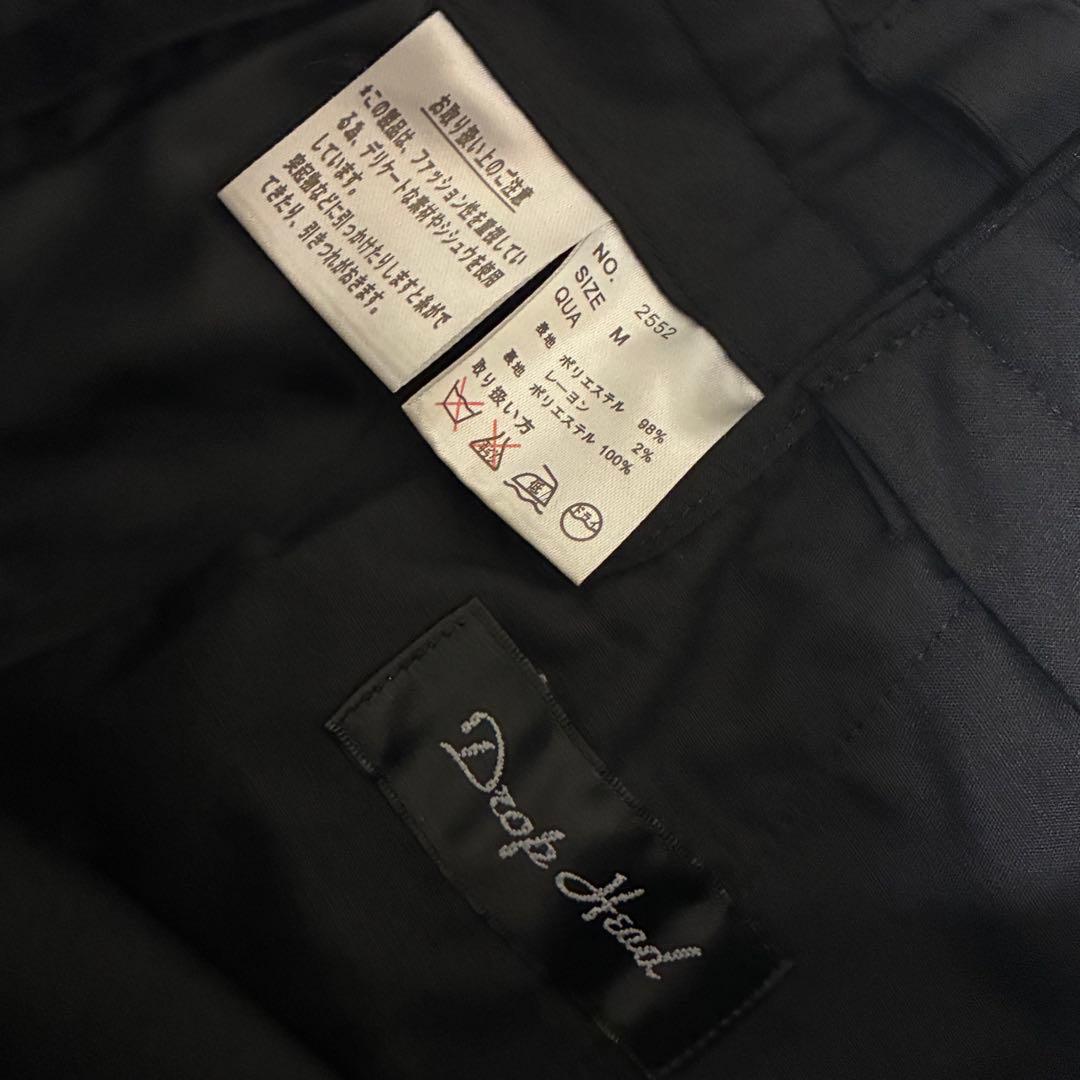 マオカラー 美品 ブラック 黒 シャドーストライプ ジャケット パンツ スーツ