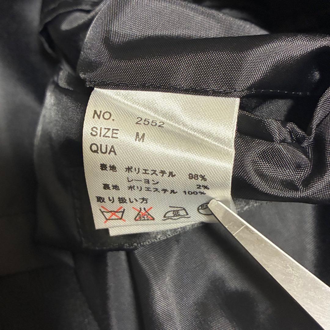 マオカラー 美品 ブラック 黒 シャドーストライプ ジャケット パンツ スーツ