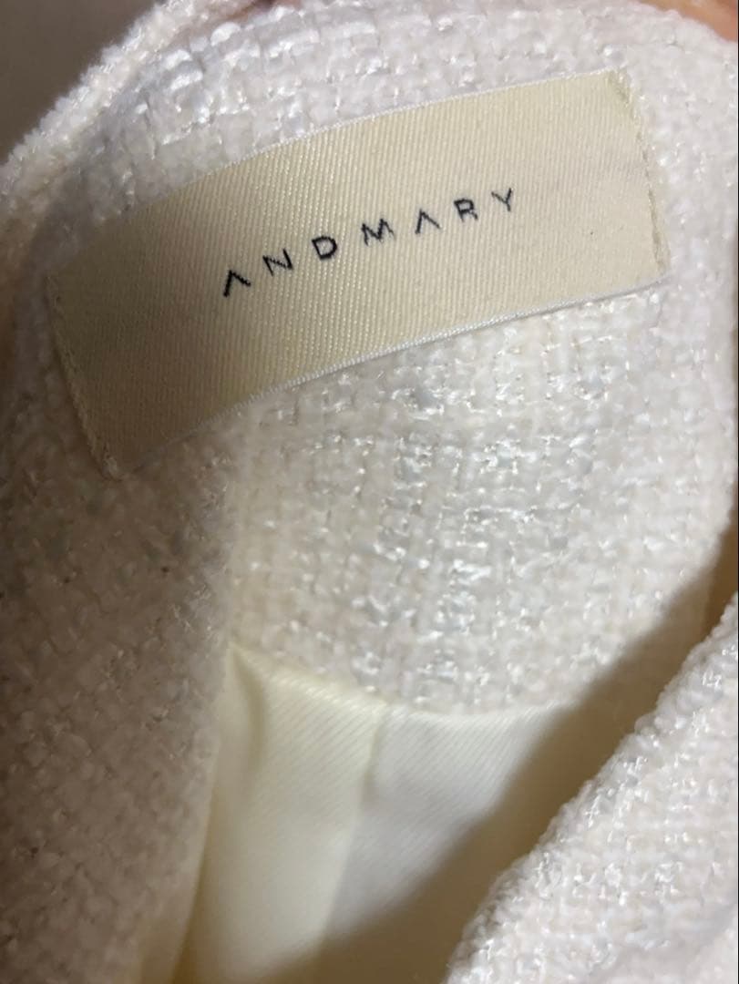 ワンピース Twiggy tweed mini dress white