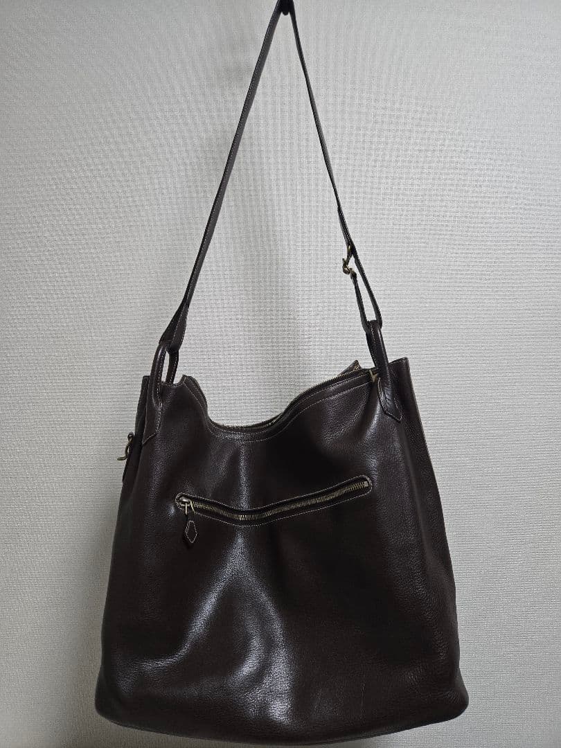 Cisei ダークブラウン レザー 2wayショルダーバッグ