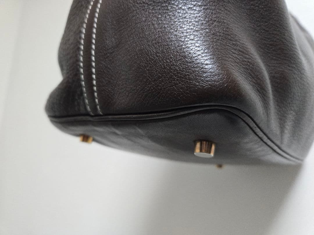 Cisei ダークブラウン レザー 2wayショルダーバッグ