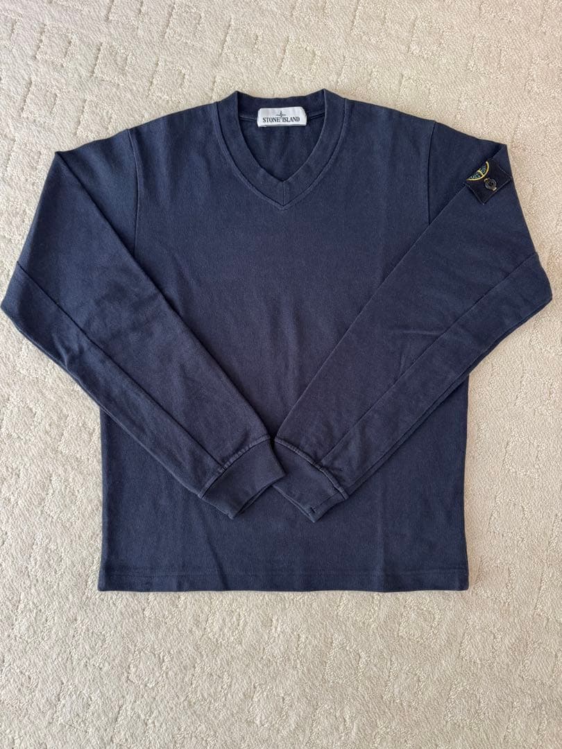 STONE  ストーンアイランド コットン Vネック長袖