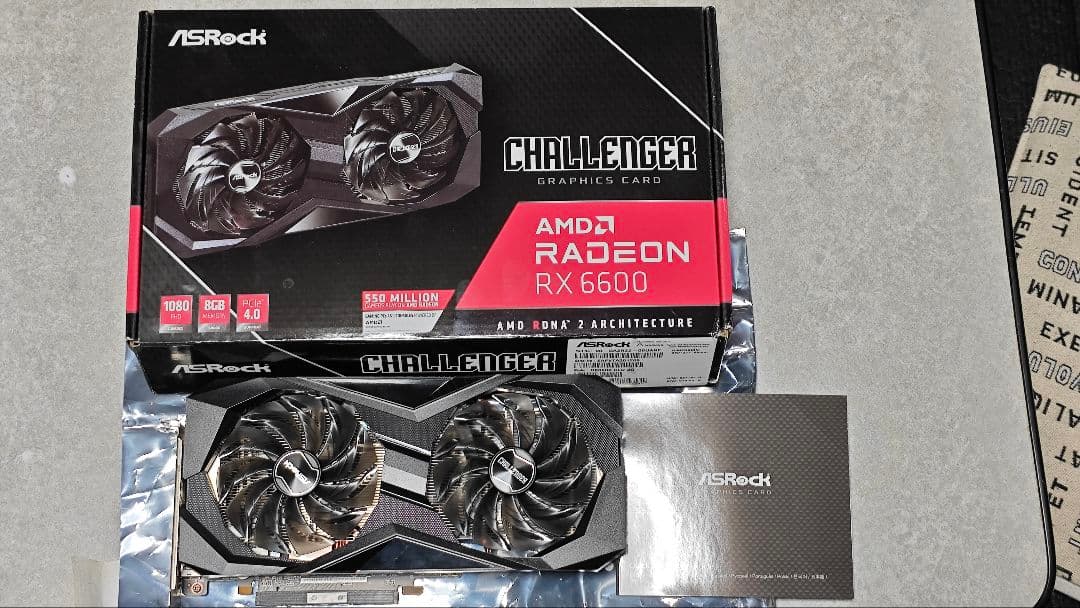 ASRock Radeon RX 6600 グラフィックボード