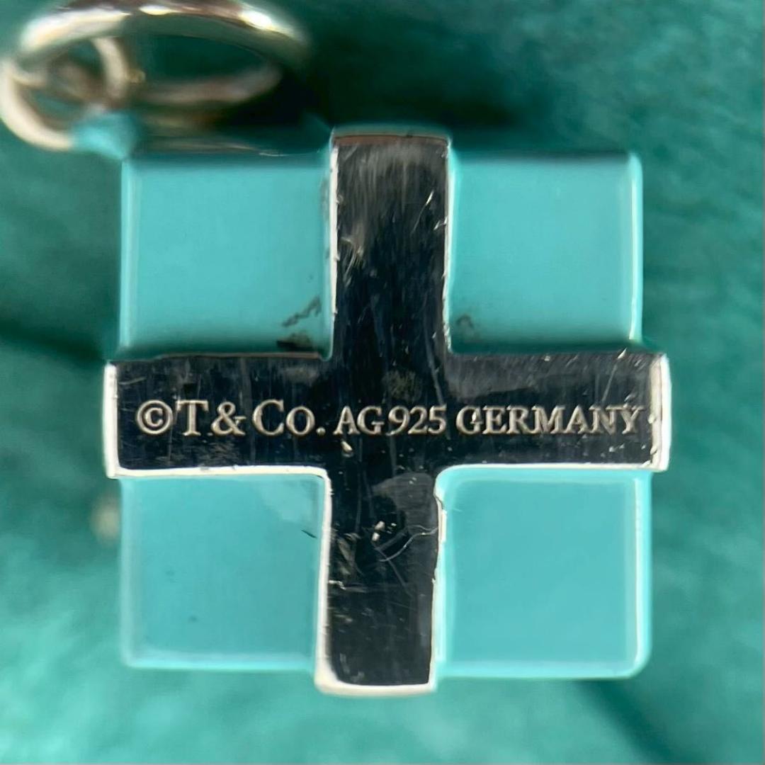 ティファニー プレゼント ボックス ブルー エナメル ペンダント YK7fe