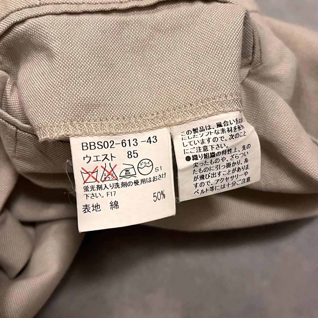 パンツ BURBERRY linen two tuck slacks