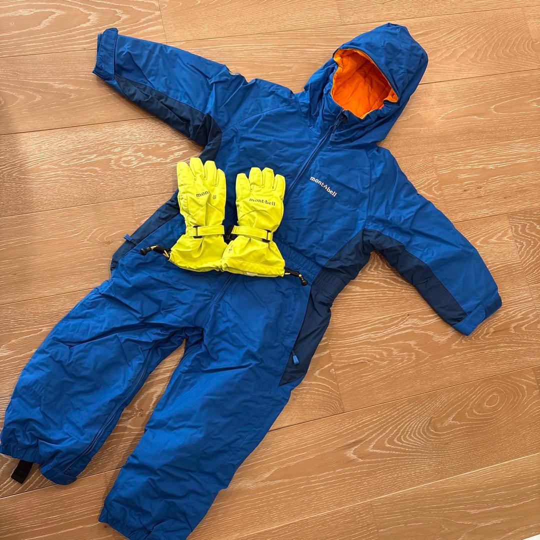 mont-bell 100 スキーウェア　4-6才用グローブ　セット売り