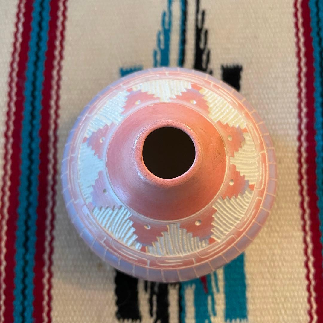 貴重！ネイティブアメリカン　Navajo壷　ナバホ族プエブロ　ヴィンテージ雑貨