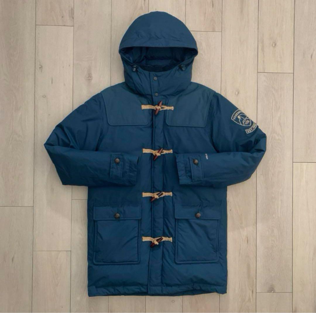 Ｌノースフェイスネイビー紺ダッフルグースダウンジャケットパーカー