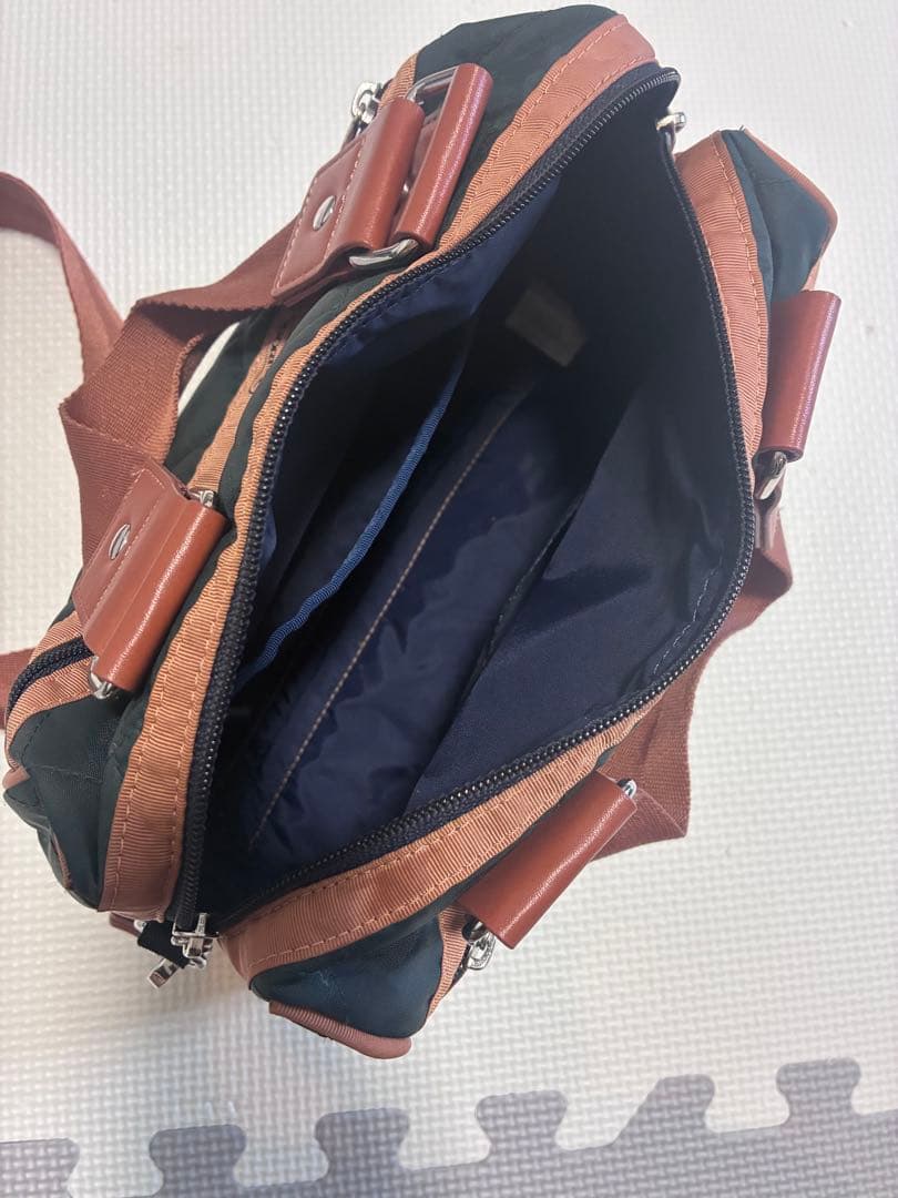 レスポートサック　ミニサッチェルバッグ　ダークグリーン　神崎恵