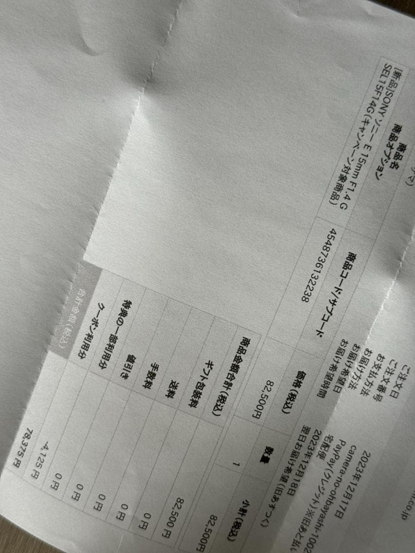 SONY ソニー E 15mm F1.4 G SEL15F14G