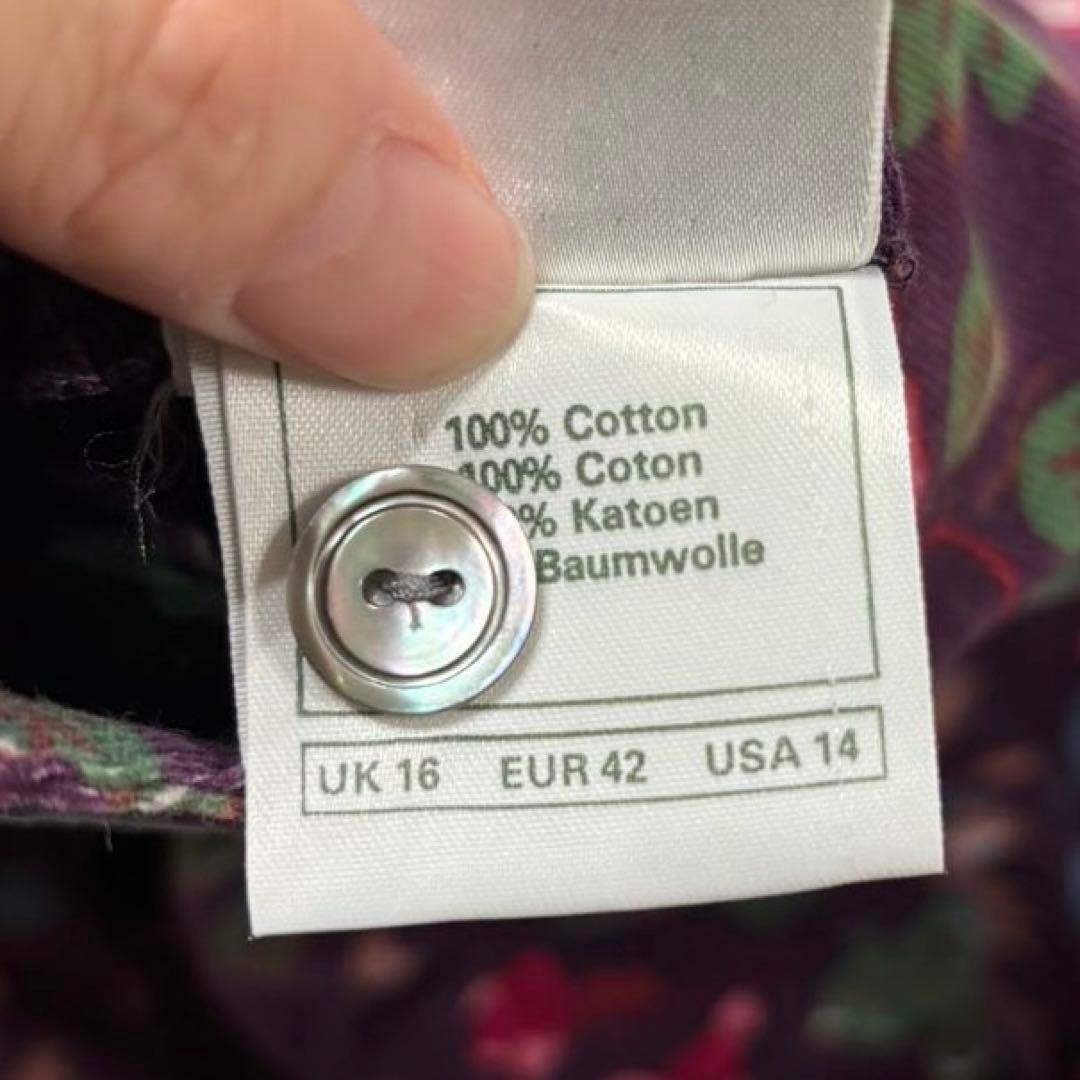 希少 大きいサイズLAURA ASHLEY ヴィンテージ 花柄 ロングワンピース