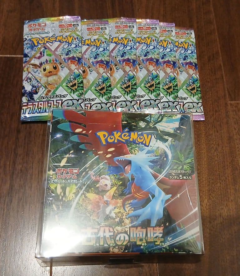 古代の咆哮シュリンクつき1BOX　テラスタル6パック