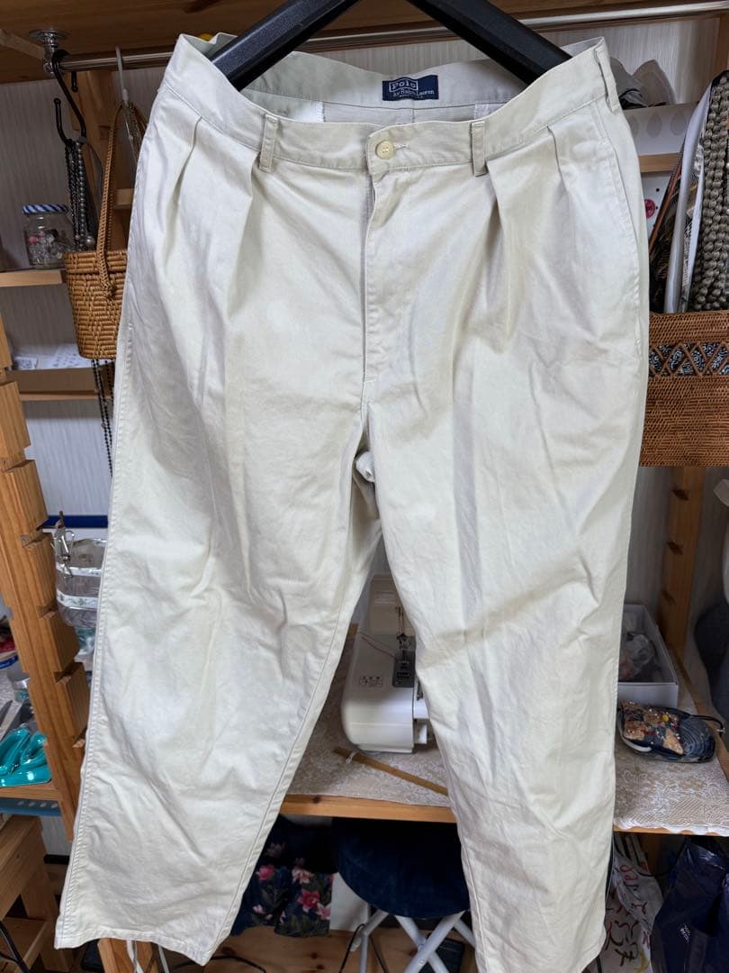 90's ラルフローレン チノ　初期タグ　34✖️30 USA製