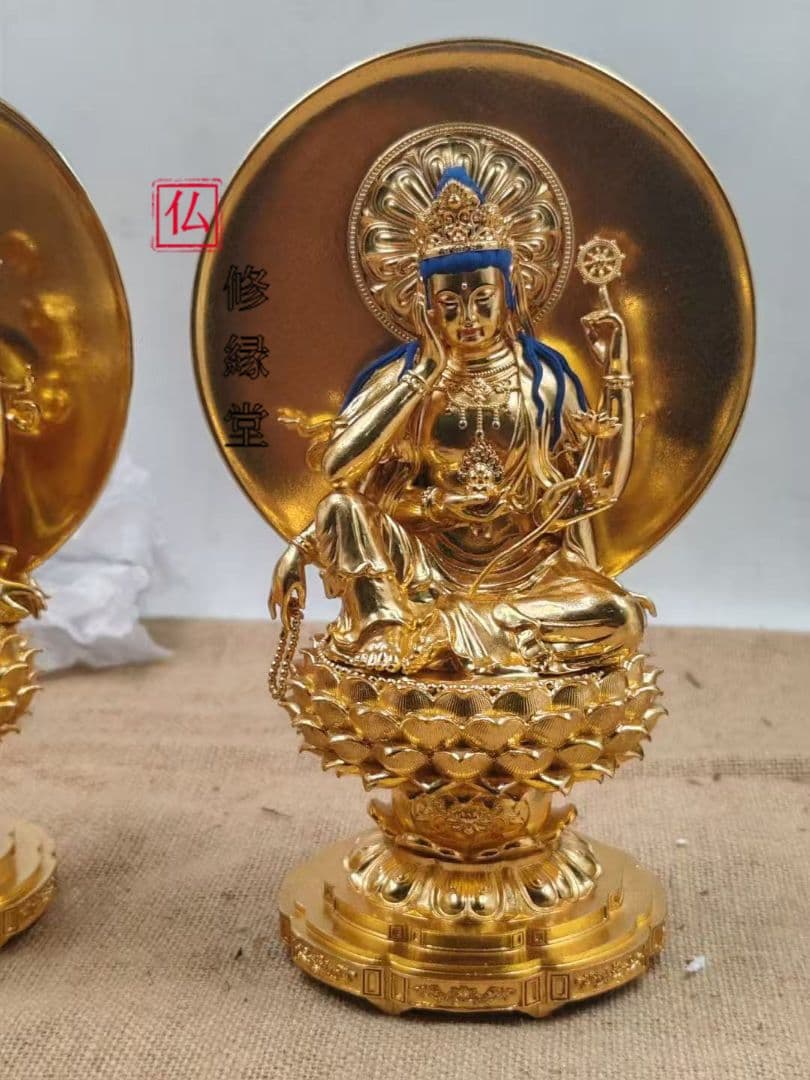 【修縁堂】極上質 如意輪観音 はり金 鎮宅辟邪 密教法具 真言宗