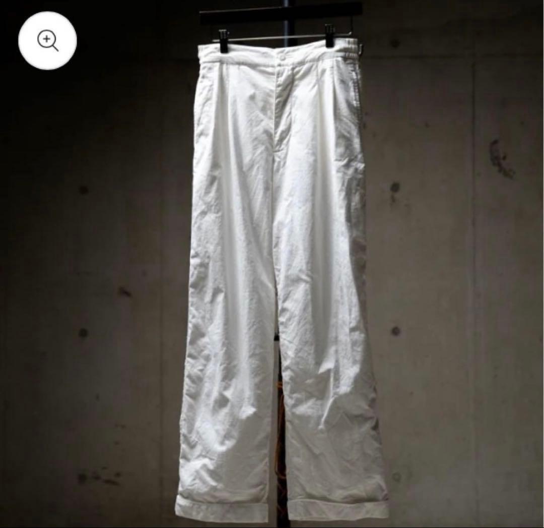 メゾンキネマ　Two tuck cotton pajama pants