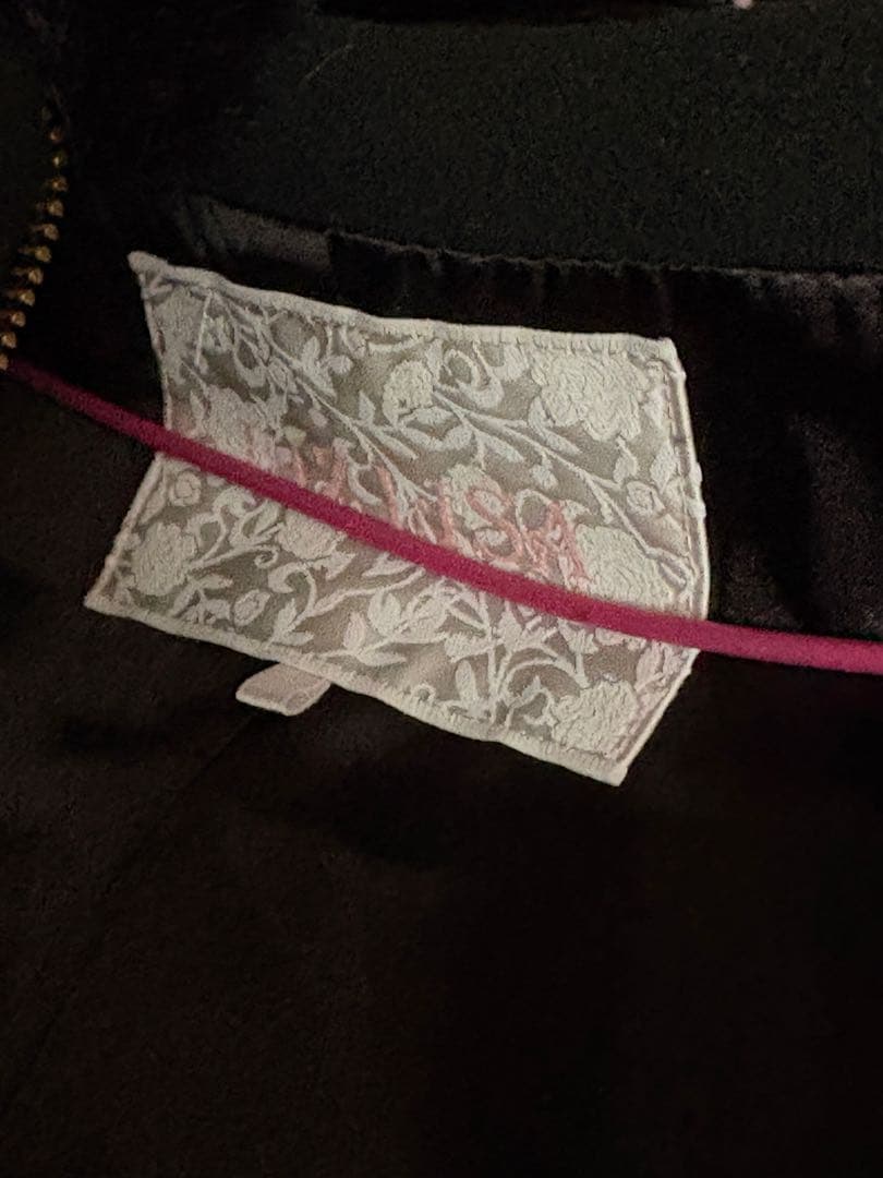 ビジューリボンショートフードコート LIZLISA