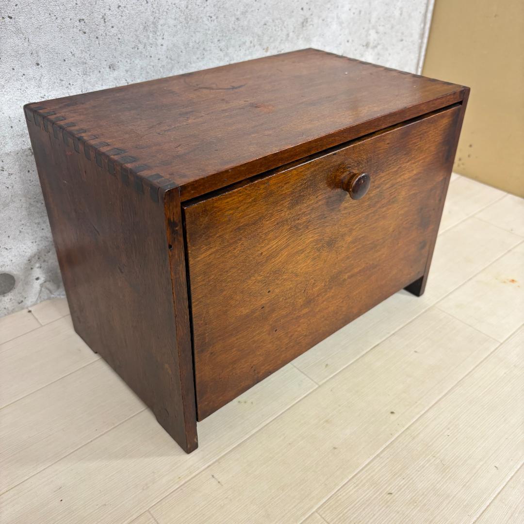 アンティーク ウッド ミニ キャビネット 小物入れ 木製ボックス レトロ