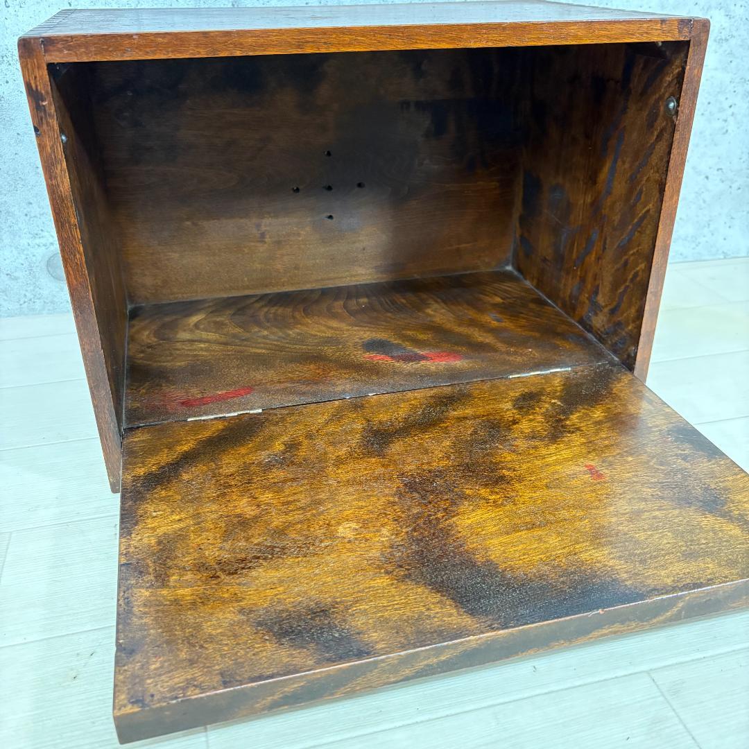 アンティーク ウッド ミニ キャビネット 小物入れ 木製ボックス レトロ