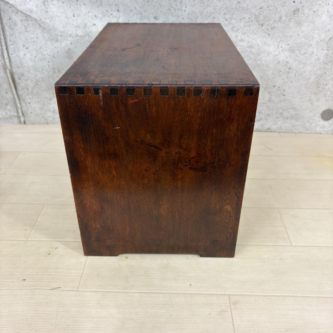 アンティーク ウッド ミニ キャビネット 小物入れ 木製ボックス レトロ