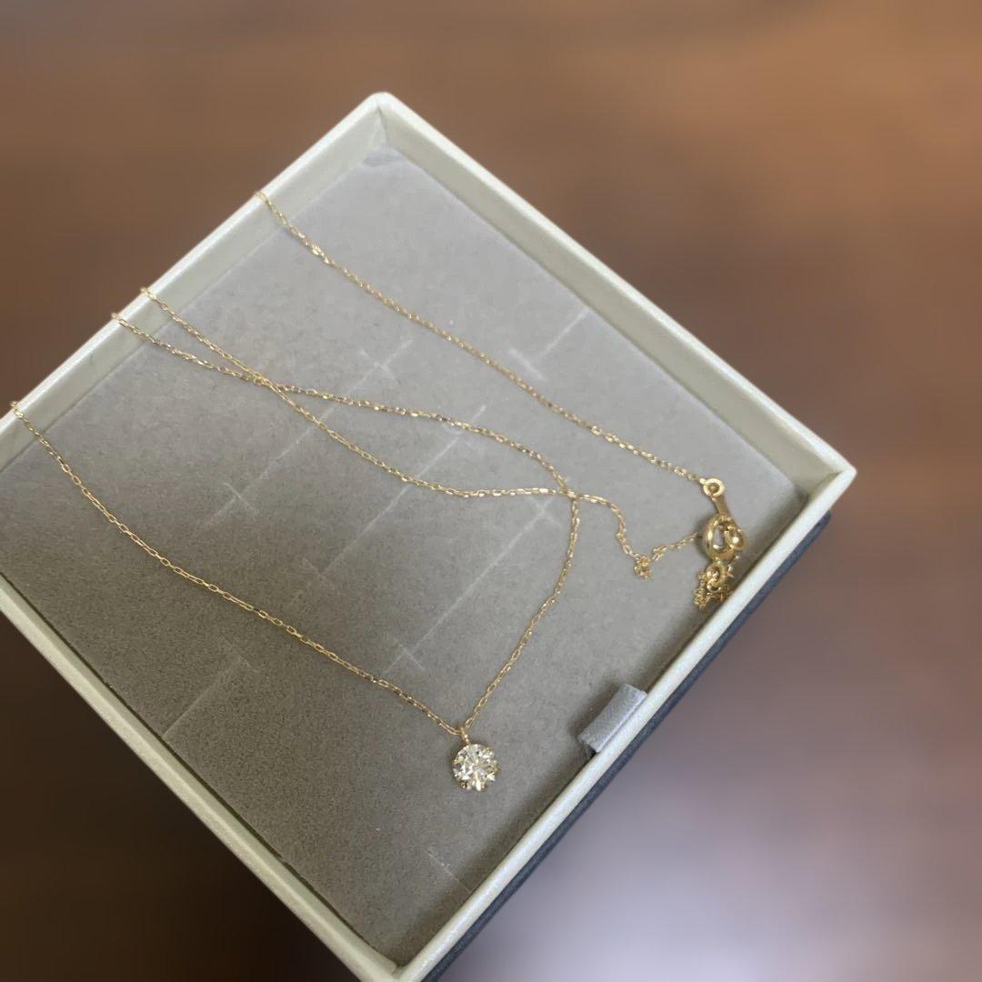 K18 ダイヤモンド ネックレス