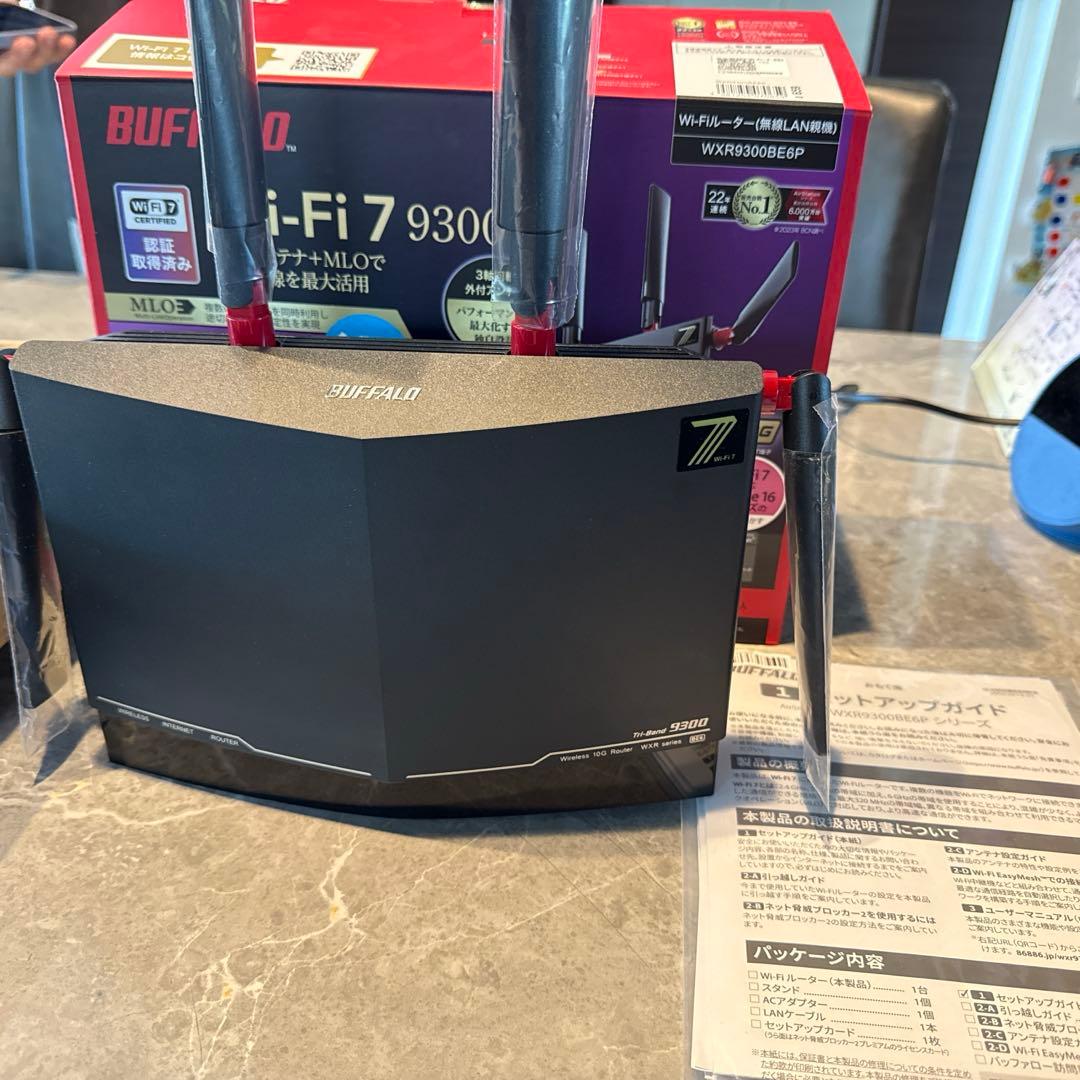BUFFALO Wi-Fi7 9300 Wi-Fiルーター無線LAN親機