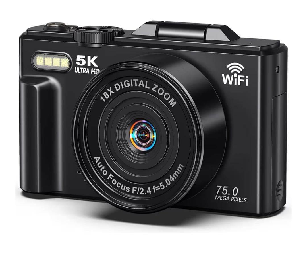 新品未使用 デジカメ デジタルズーム 180度回転画面 AFオートフォーカス