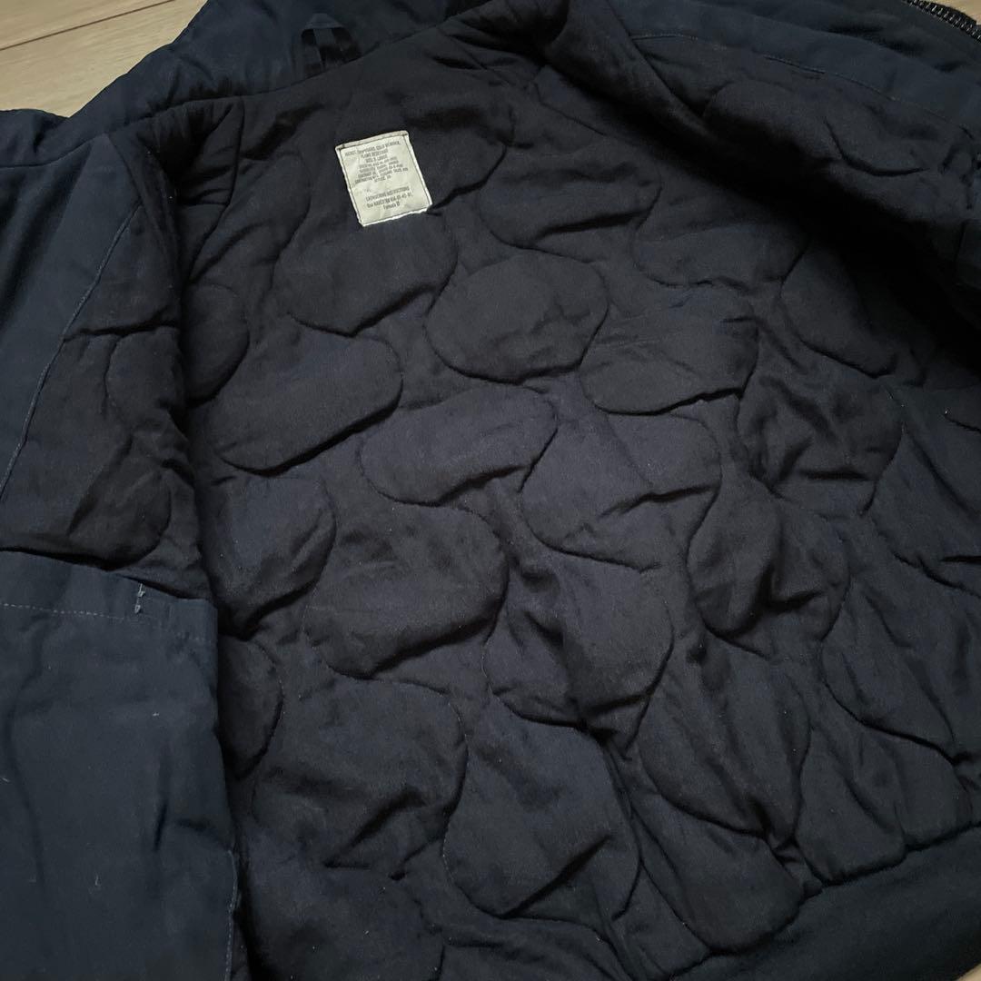 希少 00s 米軍 実物 シップボード ジャケット ステンシル XL アラミド