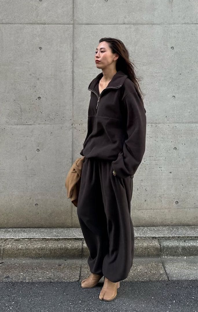 ETRE TOKYO ドロストヘムエコフリースパンツ