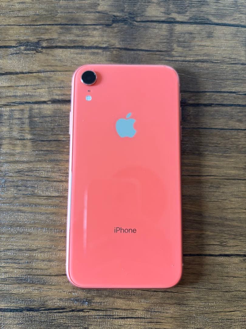 【美品】iPhone XR コーラル64GB バッテリーSIMフリー
