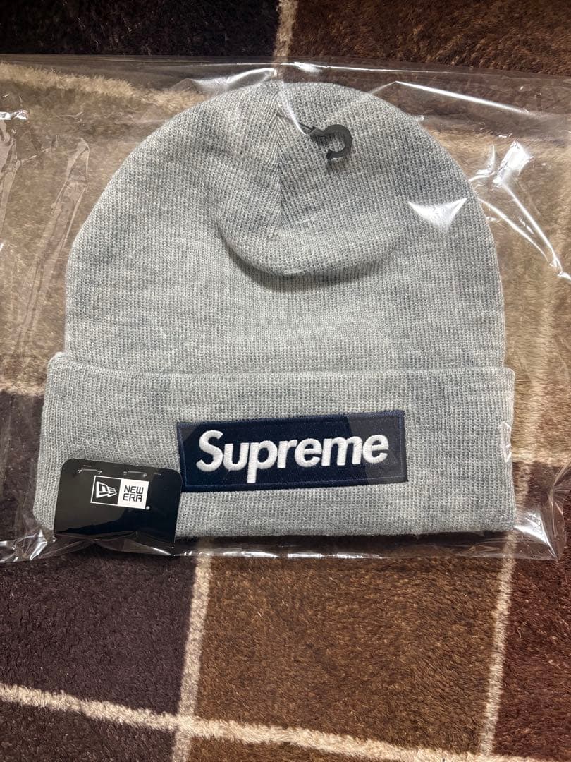 25fw Supreme × New Era box logo ビーニー