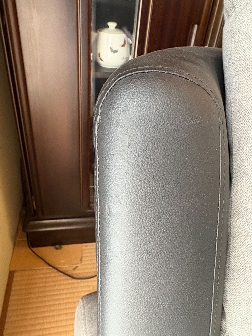 布張りカウチソファ(ポーション2KD GY)