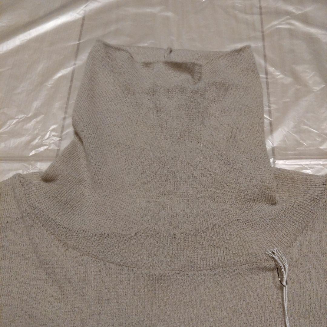 コットンタートルネックプルオーバー