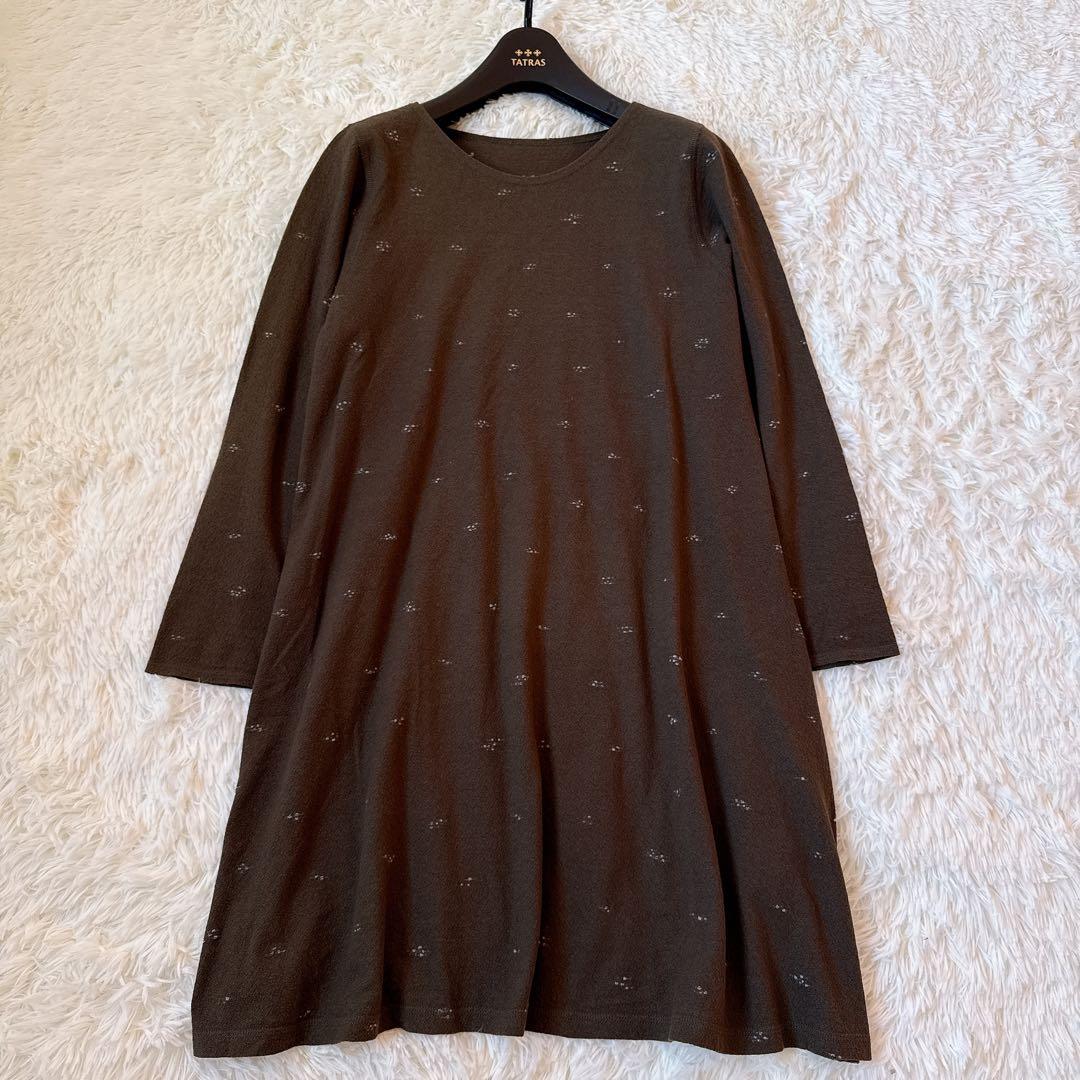 [2022] ババグーリ チュニック　ワンピース　ニット刺繍　コットン　M