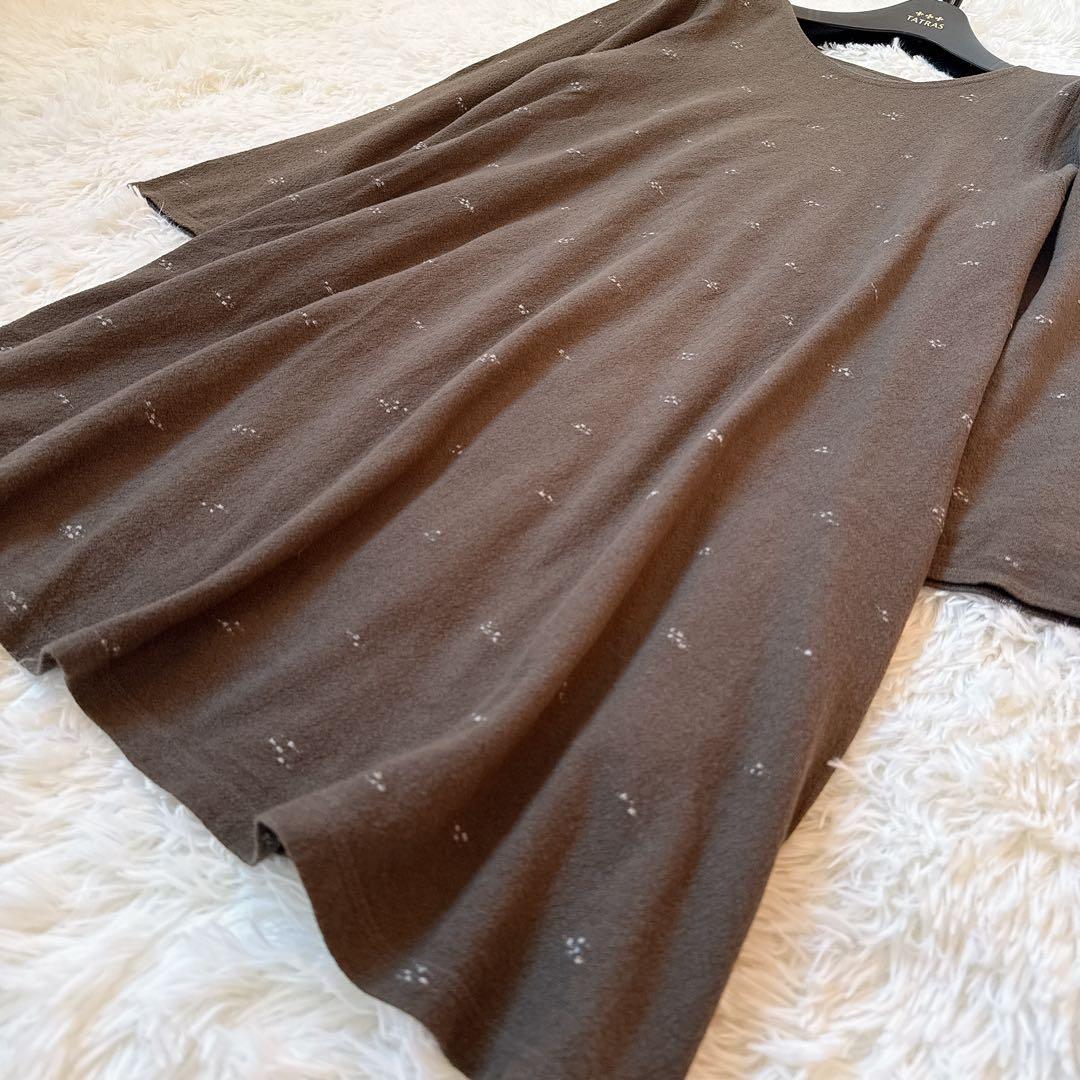 [2022] ババグーリ チュニック　ワンピース　ニット刺繍　コットン　M