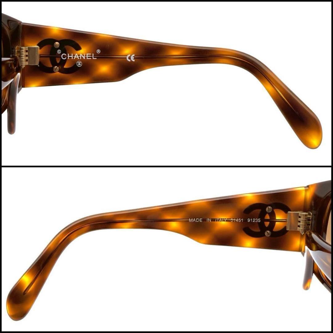 【美品】CHANEL シャネル　ココマーク　ウェリントン　サングラス　ベッコウ柄
