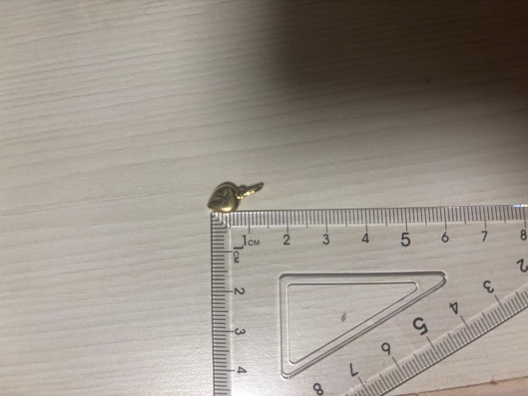 ネックレストップ　ハート　18K