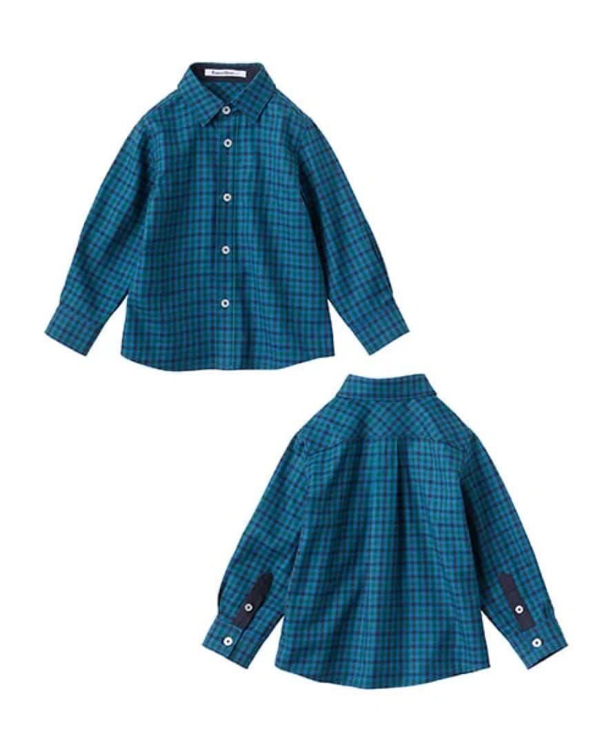 【新品✨タグ付き】ファミリア長袖シャツ　120cm ファミリアチェック