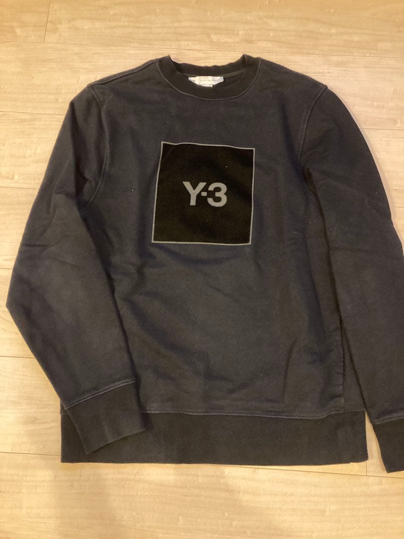 Y-3 ワイスリー スウェット トレーナー ブラック ボックスロゴ