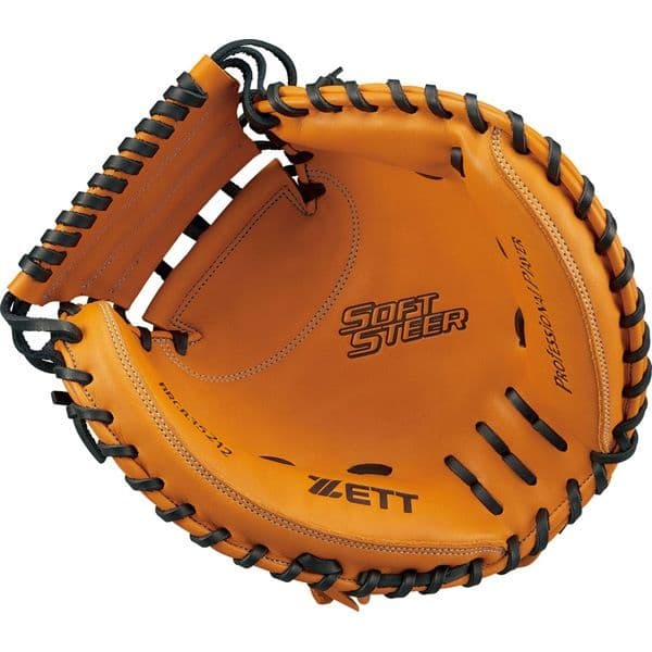 軟式キャッチャーミット 右投 （オレンジ×ブラック） BRCB35212